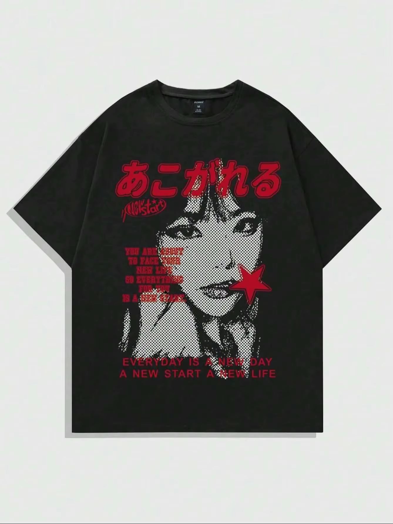 Anime Men'S Casual Slogan & Figure Print round T-Shirt Halloween Sport T-Shirt Women'S Oversized Unisex Summer Outdoor T-Shirts